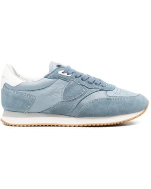 Philippe Model Blville Lace-Up Sneakers - Blue