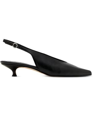 Aeyde Camila Pointed-Toe Slingback Pumps - Black