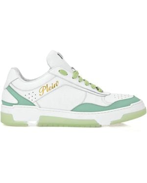 Philipp Plein レースアップ レザースニーカー - グリーン
