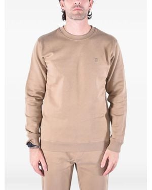 Dondup Logo-Embroidered Sweatshirt - Natural
