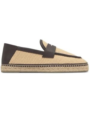 Castañer Woven Leather Espadrilles - White