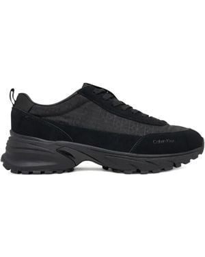 Calvin Klein Sneakers Con Monogramma - Nero