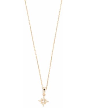Mizuki 14Kt Diamond Small Star Pendant - White