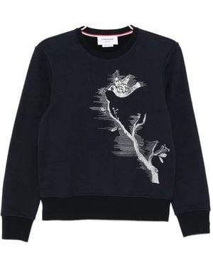 Thom Browne エンブロイダリー スウェットシャツ - ブルー
