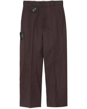 Undercover Straight Leg Trousers - Brown