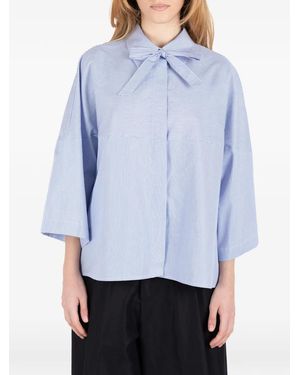 Societe Anonyme Sakamoto striped shirt - Blau