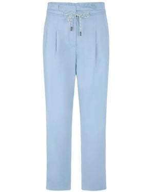 Marc Cain High-Waisted Pants - Blue