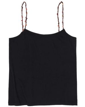 Bimba Y Lola Bead-Embellished Top - Black