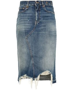 R13 Jesse Skirt - Blue