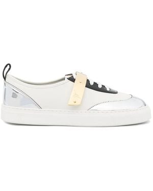 Giuseppe Zanotti Strap-Detail Low-Top Trainers - White