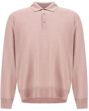 Herno Long-Sleeve Polo Shirt - Pink