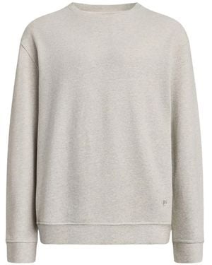 12 STOREEZ Crew-Neck Long-Sleeve Sweatshirt - Grey