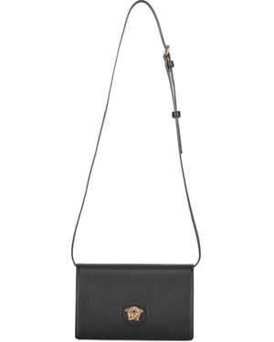 Versace Logo Leather Mini Bag - White