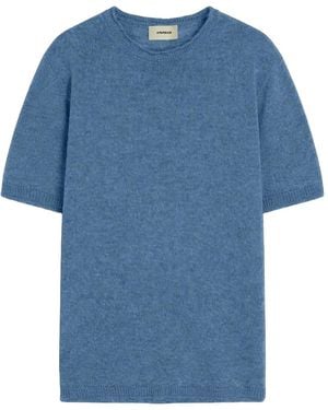 A PAPER KID Knitted T-Shirt - Blue