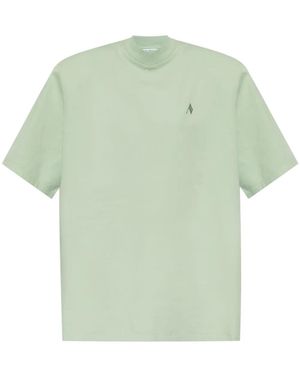 The Attico Logo-Embroidered T-Shirt - Green
