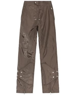 Rick Owens Press-Stud-Detail Trousers - Brown