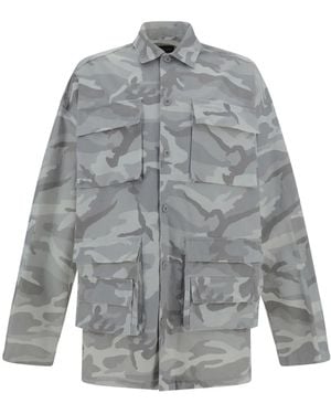 Balenciaga カーゴシャツ - グレー