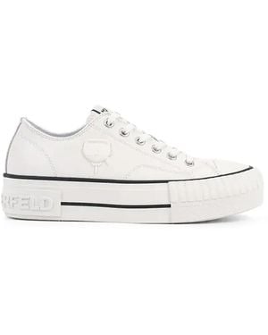 KARL LAGERFELD Logo-Detail Trainers - White