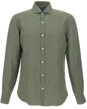 Barba Napoli Linen Shirt - Green
