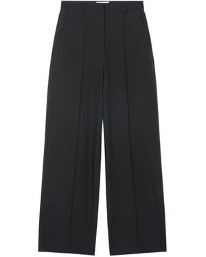 Eric Bompard ワイドパンツ - ブラック