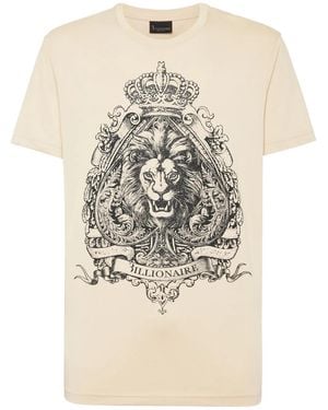 Billionaire Round Neck T-Shirt - Natural