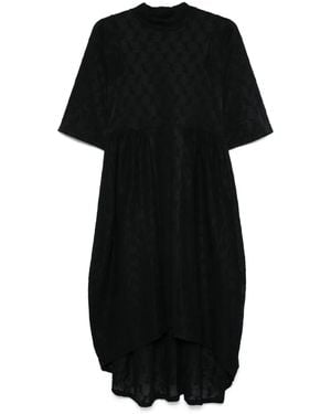 Henrik Vibskov Recycled Polyester Turtle Jacquard Midi Dress - Black