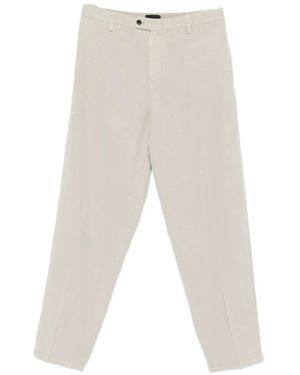 Dondup Maison Soft Straight Trousers - White