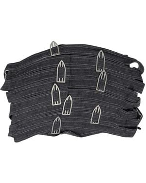 Who Decides War Bandeau Studded Cropped Top - Black