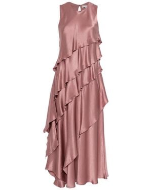 Antonelli Norris Ruffled Midi Dress - Pink