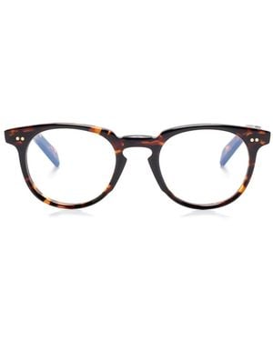 Cutler and Gross Pantos-Frame Glasses - Brown