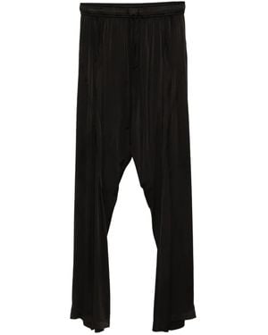 Julius Pintuck-Detail Trousers - Black