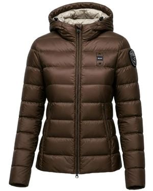 Blauer Charme Hooded Padded Jacket - Brown