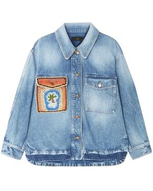 Alanui Sunny Crochet Shirt - Blue