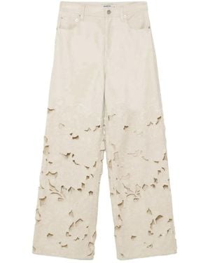 Jonathan Simkhai Betty Jeans Mit Blumenspitze - Weiß