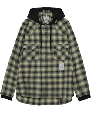 Maison Mihara Yasuhiro チェック シャツ - グリーン