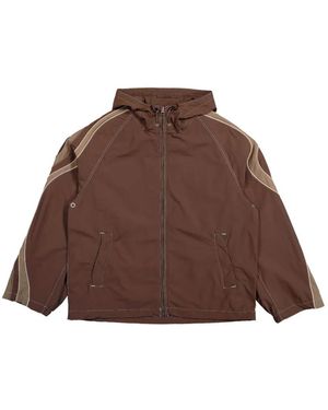 ERL Ufo Paneled Track Jacket - Brown