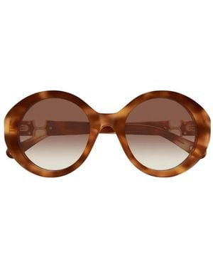 Chloé Round-Frame Sunglasses - Brown