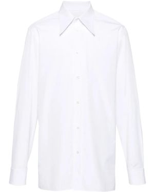 Maison Margiela Four-Stitch Cotton Shirt - White