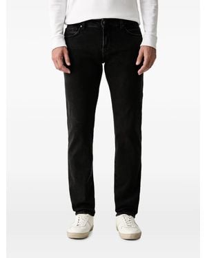 ARMANI EXCHANGE Logo-Patch Jeans - Black