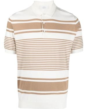 Mauro Ottaviani Zweifarbiges Poloshirt - Weiß