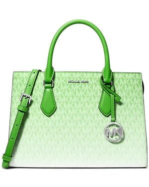Michael Kors Small Shopper Top-Zip Cross Body Bag - Green