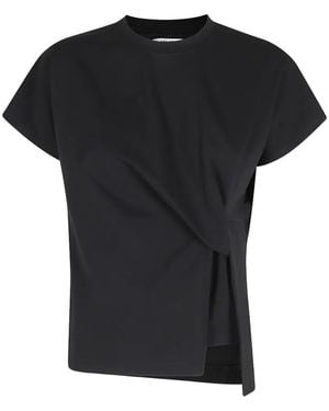 LA PISCINE Draped T-Shirt - Black