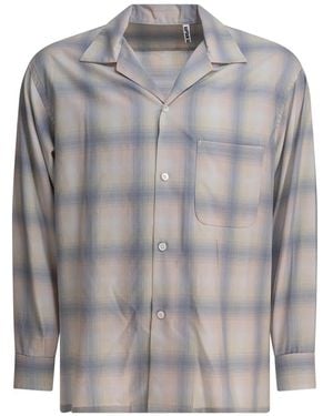 Kaptain Sunshine Camisa a cuadros - Gris