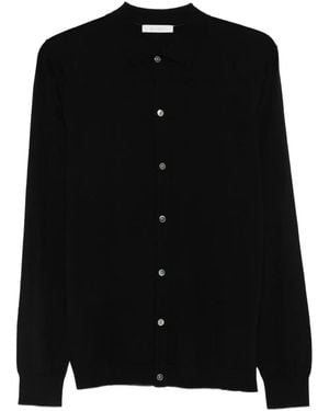 Diktat Buttoned Cardigan - Black