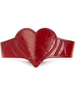 Vivienne Westwood Heart-Motif Leather Belt - Red