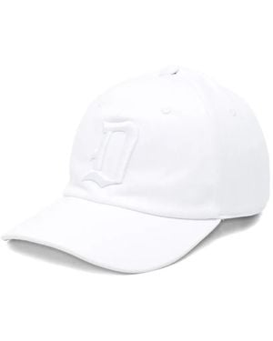 Dondup Logo-Embroidered Baseball Cap - White