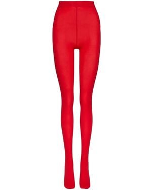 Valentino Garavani Collants À Taille Haute - Rouge