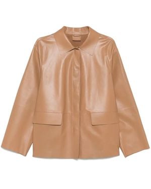 DESA NINETEENSEVENTYTWO Leather Jacket - Natural