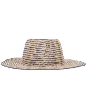 Helen Kaminski Striped Raffia Hat - Multicolour