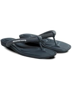 Alexander Wang String Jenna À Logo Imprimé - Blue